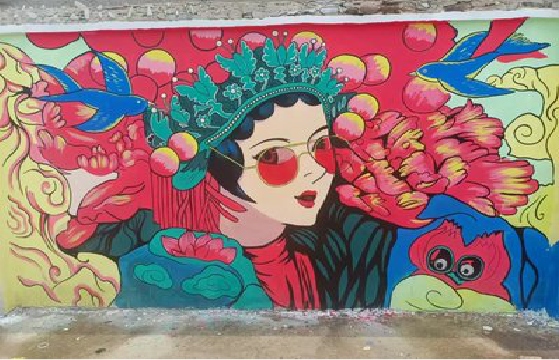 新密墙体彩绘-网红墙