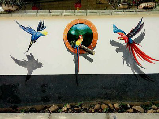 新密视觉错位-3D墙绘设计