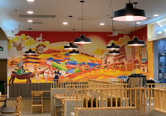 新密商业空间彩绘介绍。