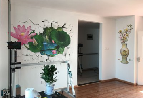 新密墙体彩绘相比墙纸的优势。