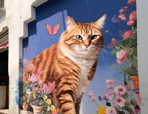 新密自己绘制有个性的手绘墙