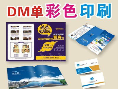 新密单页印刷，色彩搭配简单。