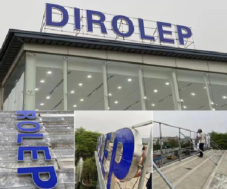 新密楼顶发光字安装的注意事项。